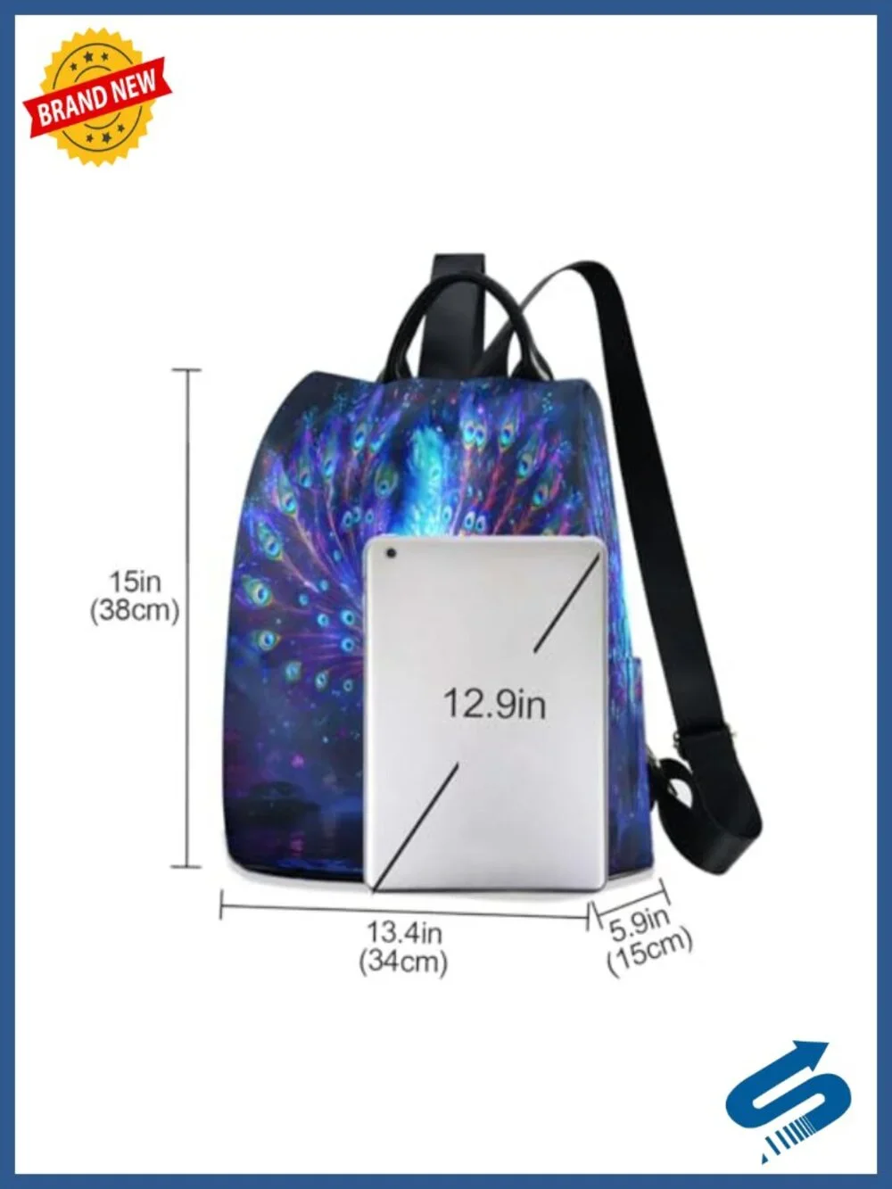 Anti Theft Fashion Backpack with Plush Ball, Large Capacity